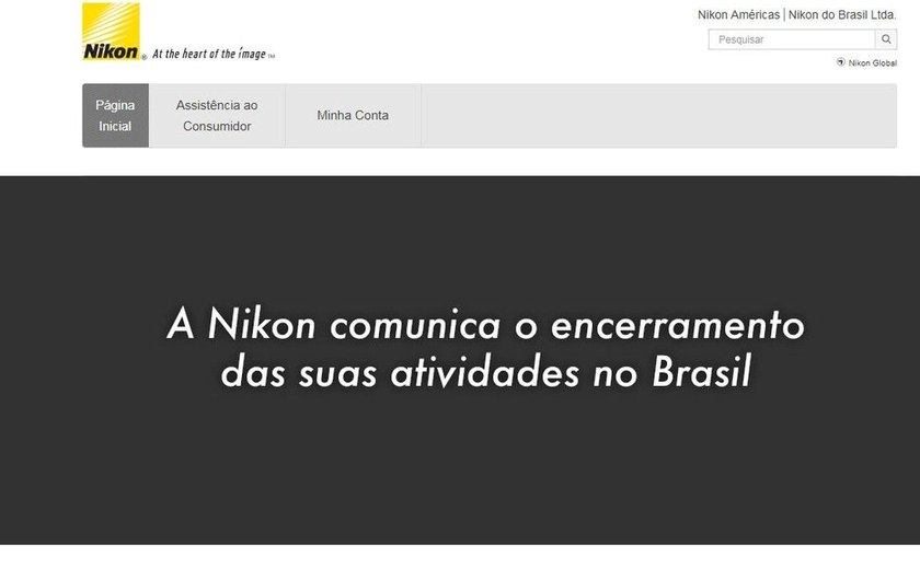 Nikon comunica encerramento das atividades no Brasil