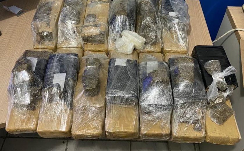 Drogas são apreendidas em casa na Garça Torta