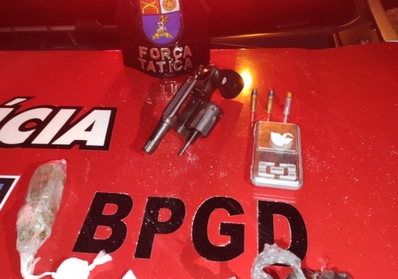 Guarnições da PM apreendem armas e drogas em Maceió e Arapiraca