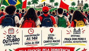 Estudantes realizam ato em defesa de Lula