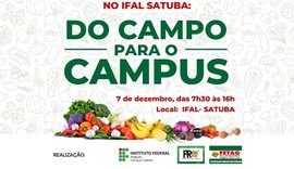 Ifal Satuba realiza sua 1ª Feira da Agricultura Familiar: do Campo para o Campus