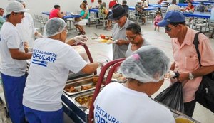 Restaurante Popular fecha nesta segunda, Dia do Trabalhador