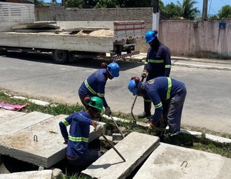 Infraestrutura realiza tamponamento de galeria pluvial em Fernão Velho