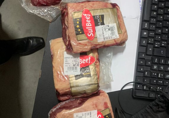 Polícia Civil prende espanhol por furto de carne em supermercado