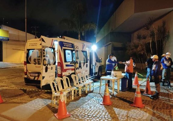 Blitz da Operação Lei Seca prende condutor por embriaguez ao volante