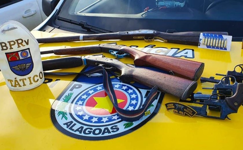 Polícia apreende arsenal no Sertão de Alagoas