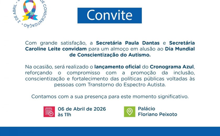 Secria promove evento em alusão ao Dia Mundial de Conscientização do Autismo