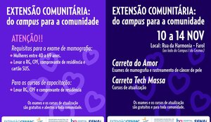 Cesmac e Prefeitura de Maceió levam ação de cidadania, saúde e capacitação à comunidade