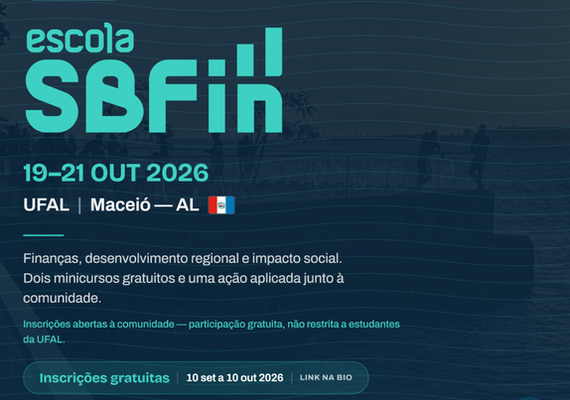 Ufal vai sediar evento nacional sobre finanças, desenvolvimento regional e impacto social