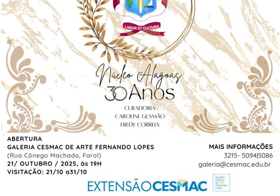 Exposição “VERBO & ARTE” celebra os 30 anos da ALANE/Núcleo Alagoas na Galeria Cesmac