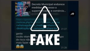 É falso que idosos não podem frequentar supermercados de Maceió