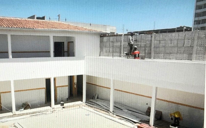 Prédio do Ronda No Bairro em Arapiraca está com mais de 80% das obras avançadas