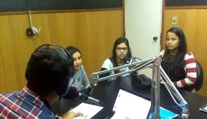 Alunas de escola estadual participam de entrevista em Arapiraca