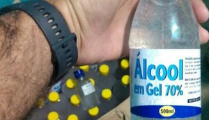 Covid-19: Polícia apreende álcool em gel sem procedência em Maceió