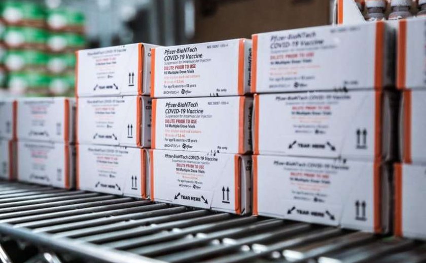 AL recebe segundo lote de vacinas da Pfizer pediátrica contra Covid-19