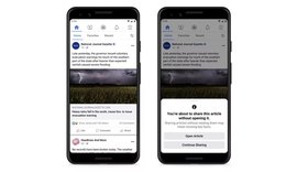 Facebook começa a mostrar aviso para quem compartilhar notícias sem abrir link antes