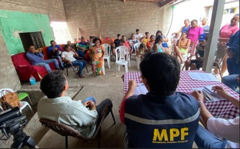 MPF visita Quilombo Guaxinim, no município de Cacimbinhas