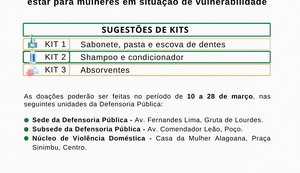 Kit de Afeto: Uma Campanha de Solidariedade para mulheres em situação de vulnerabilidade