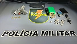 Polícia Militar apreende drogas e arma na parte alta de Maceió