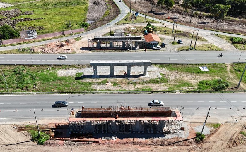 Ministro dos Transportes visita obras do Arco Metropolitano de Maceió e acompanha nova etapa da construção
