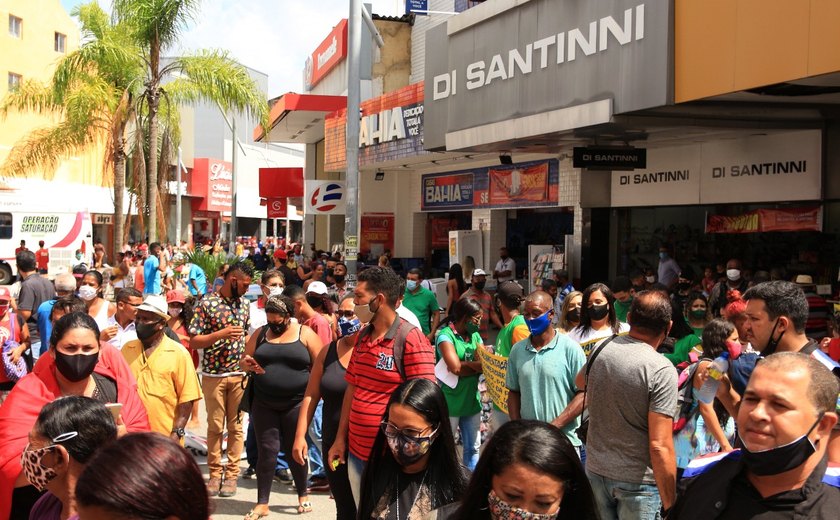 Comércio de Arapiraca poderá funcionar no Carnaval, já em Maceió lojas do Centro estarão fechadas