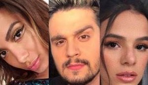 Cantor Luan Santana assume que já ficou com Bruna Marquezine e Anitta