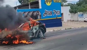 Carro pega fogo e bombeiros são acionados em Arapiraca
