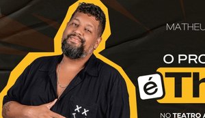 Matheus Buente traz show de stand up comedy 'O Problema é Theu' para Maceió