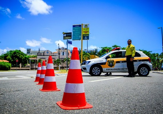 SMTT inicia mudanças na orla da Pajuçara durante a alta temporada
