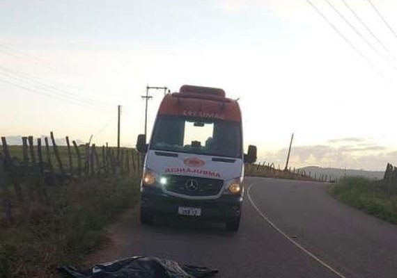 Acidente de moto entre Mar Vermelho e Viçosa deixa uma vítima fatal