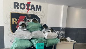Polícia Militar apreende 80 quilos de drogas em residência de Maceió