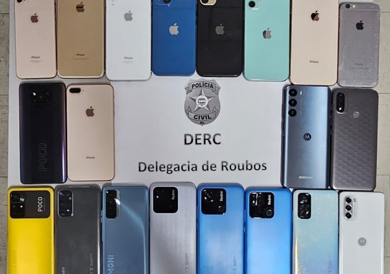 Delegacia de Roubos recupera 35 celulares no mês de julho