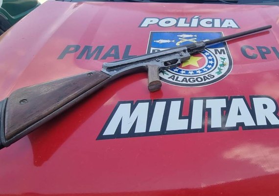 Denúncia de violência doméstica resulta em apreensão de arma artesanal