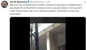 Bolsonaro posta vídeo com pornografia, e conteúdo tem acesso restringido