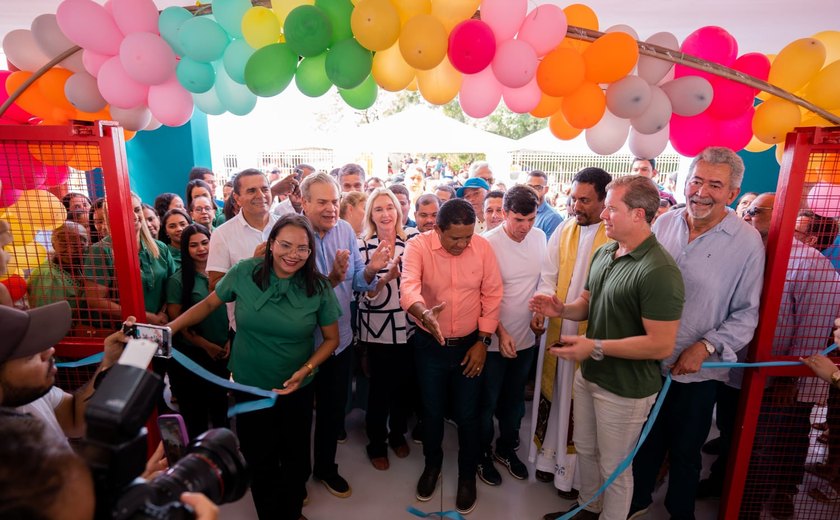 Governador em exercício participa de inauguração de creche em Palmeira dos Índios