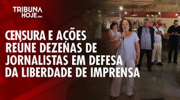 Ato em Maceió reúne jornalistas em defesa de liberdade de imprensa