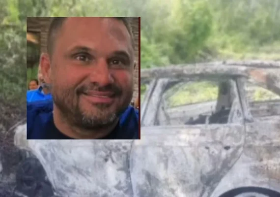 Taxista é chamado para realizar corrida, desaparece e é encontrado morto ao lado de carro incendiado