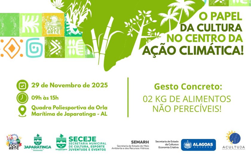 Japaratinga sediará Assembleia pautada na Cultura e Crise Climática!
