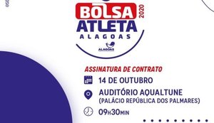 Selaj assina contratos do programa Bolsa Atleta Alagoas na próxima quarta-feira (14)