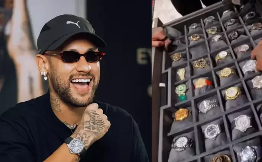 Fortuna no pulso! Neymar leva mais de R$ 21 milhões em relógios para a Copa do Mundo 2026