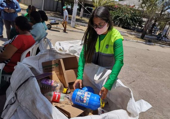 Recicla Maceió recolhe mais de 500 kg de materiais recicláveis no Benedito Bentes