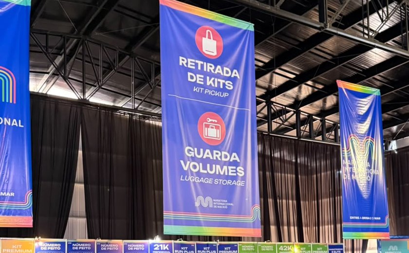 Entrega de kits da Maratona Internacional de Maceió começa nesta quarta-feira e segue até sexta no Jaraguá