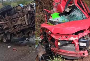 Mulher morre após colisão entre carro e carreta na Curva do S, na AL-220