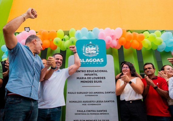Governador Paulo Dantas inaugura em Campestre 54ª Creche CRIA