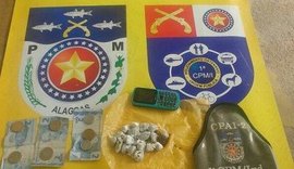 Polícia Militar apreende adolescente com drogas em São Miguel dos Campos