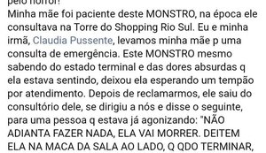 Filha de ex-paciente de Teich diz que novo ministro da Saúde é 'um monstro'