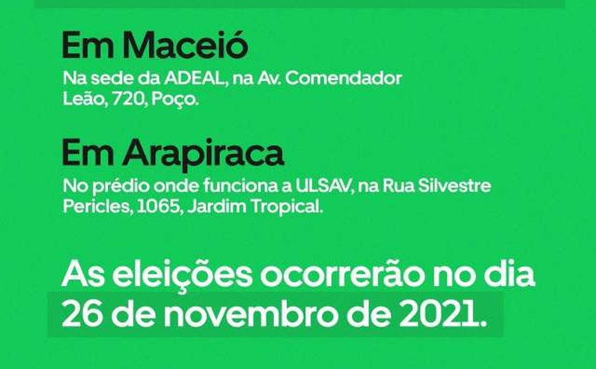 Sinfeagro convoca eleições sindicais que estão agendadas para acontecer em 26 de novembro