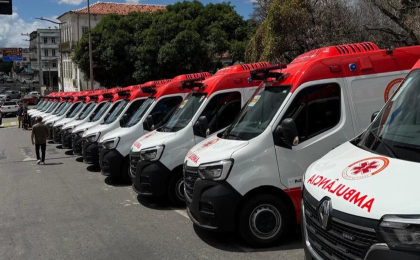 Sesau recebe nove ambulâncias do Ministério da Saúde para reforçar o Samu