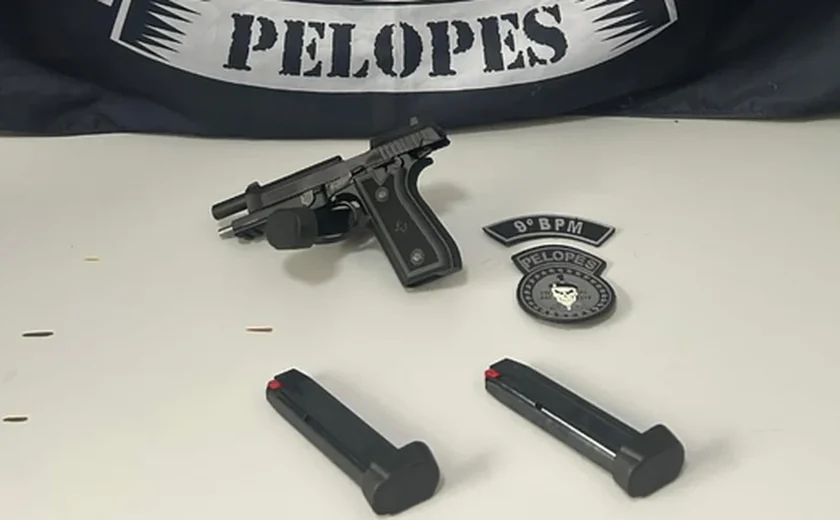 Pistola é apreendida durante operação no Sertão de Alagoas