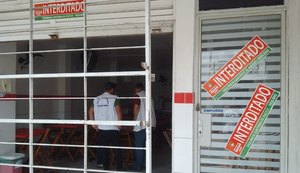 Vigilância Sanitária interdita galeteria no Farol por funcionamento irregular